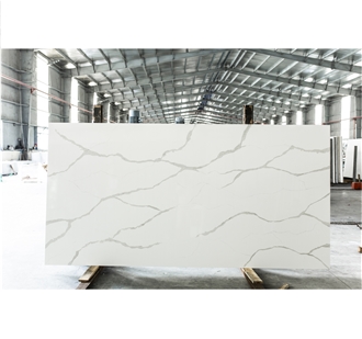 LQ-910 Calacatta Wavy Grey Quartz Slabs Vietnam