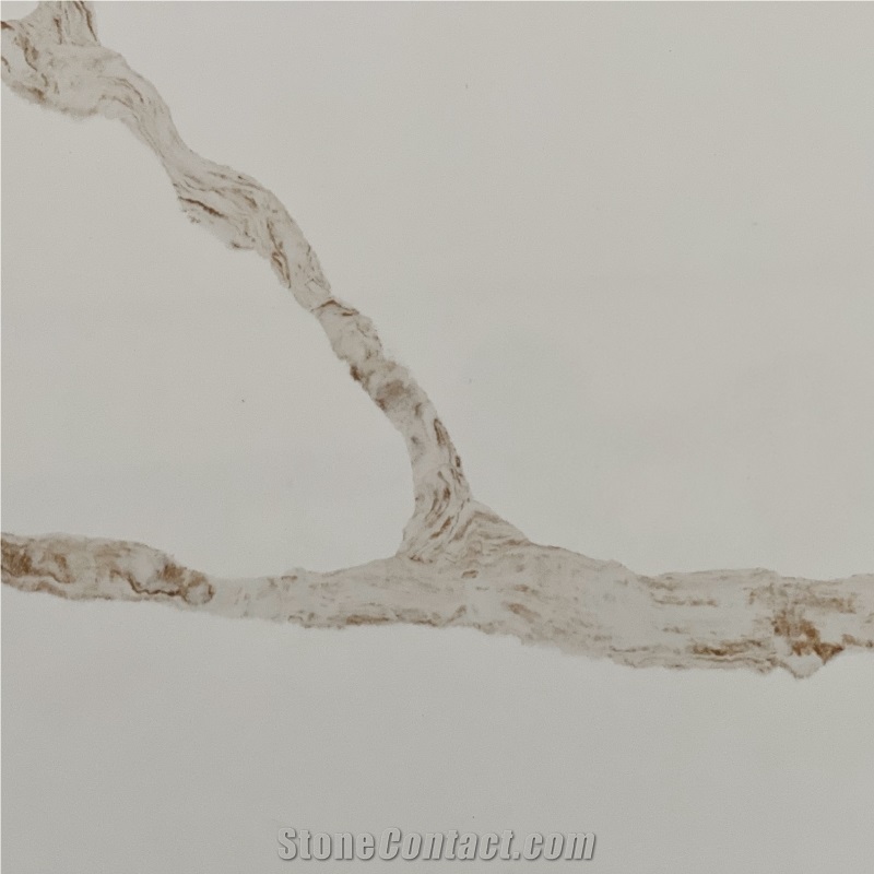 LQ-915 Calacatta Michelo Gold Quartz Slabs Vietnam
