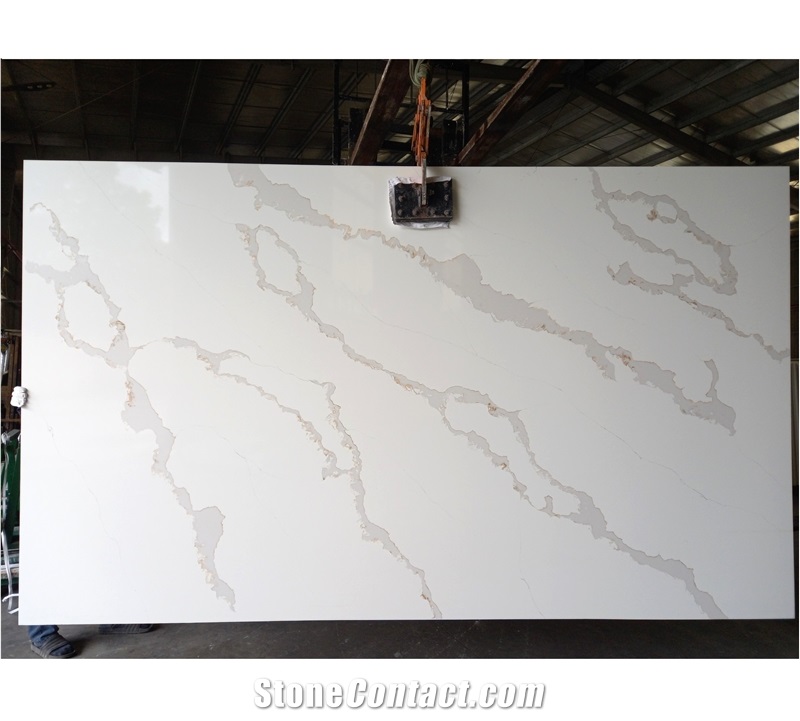 LQ - 919 Calacatta Garcia Quartz Slabs Vietnam