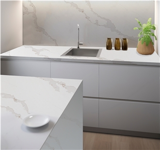 LQ - 919 Calacatta Garcia Quartz Slabs Vietnam