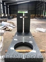 High Grade Black Granite Headstone Vietnam Factory