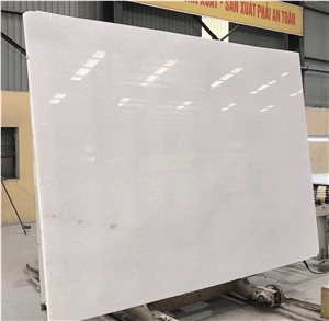 Vietnam Crystal White Marble Polished Big Slabs