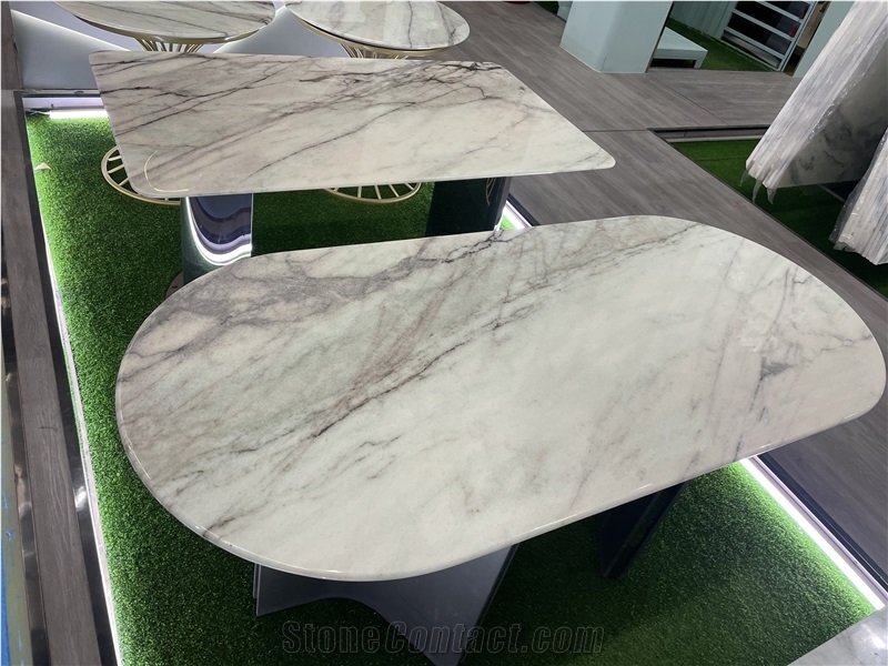 Backlit Wall Marble Slabs Desert Oasis