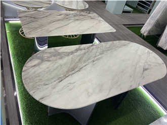 Backlit Wall Marble Slabs Desert Oasis