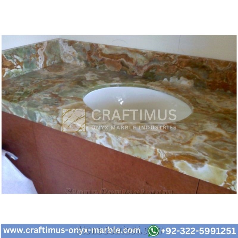 Green Onyx Bathroom Vanity Counter Bath Top Collection