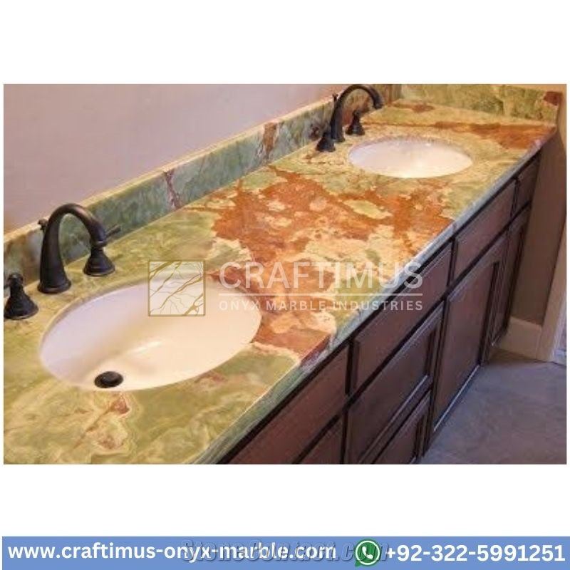Green Onyx Bathroom Vanity Counter Bath Top Collection