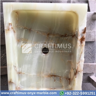 Green Onyx Square Vessel Sink Categories And Collection