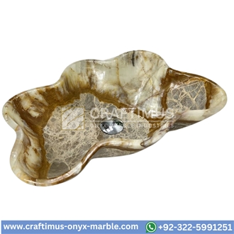 Jade Green Onyx Shell Shaped Sinks Design Collection