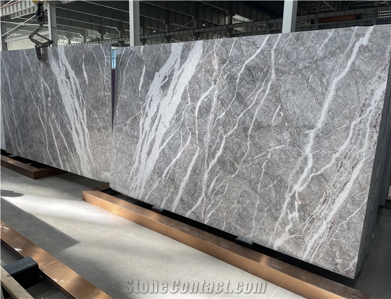 Italian Pesco Grey Marble Slabs