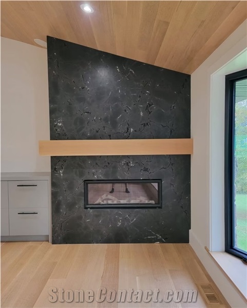 Negresco Black Quartzite Omega Black Quartzite Slabs