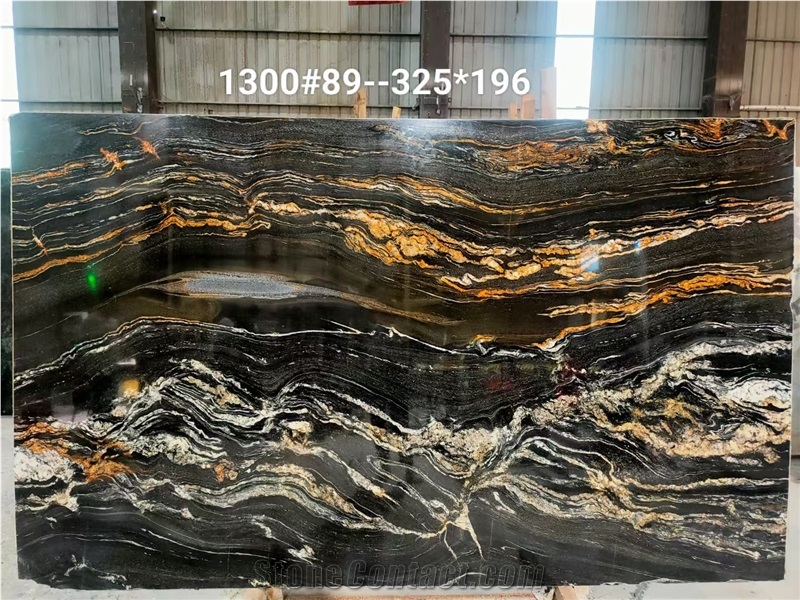 Black Luxury Granite Slabs Tile