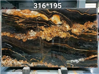 Black Luxury Granite Slabs Tile
