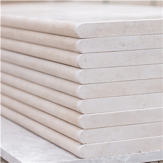 Galala Limestone Bullnosed Pool Tiles