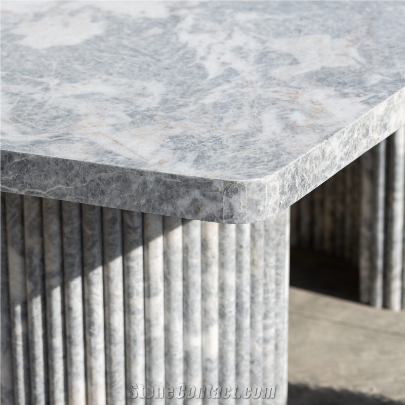 Grey Marble Dining Table