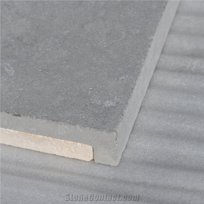 London Grey Sandblasted Drop-Down Tiles