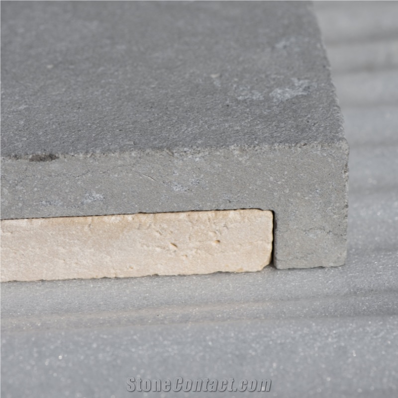 London Grey Sandblasted Drop-Down Tiles