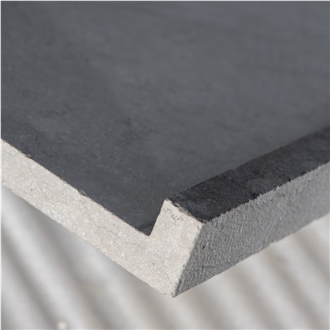 London Grey Sandblasted Drop-Down Tiles