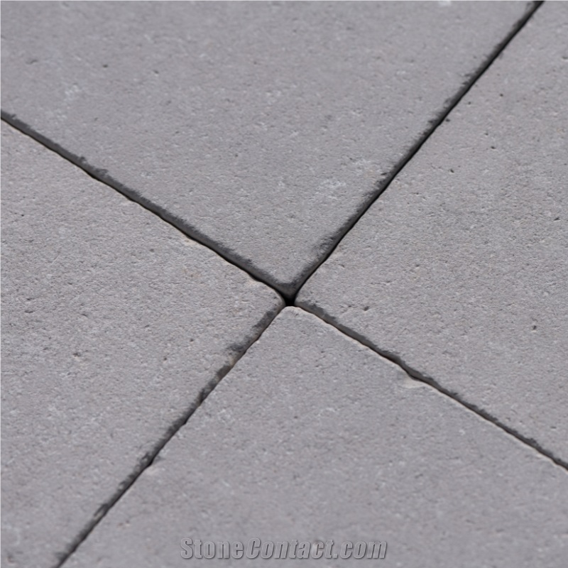 London Grey Sandblasted Limestone Tiles