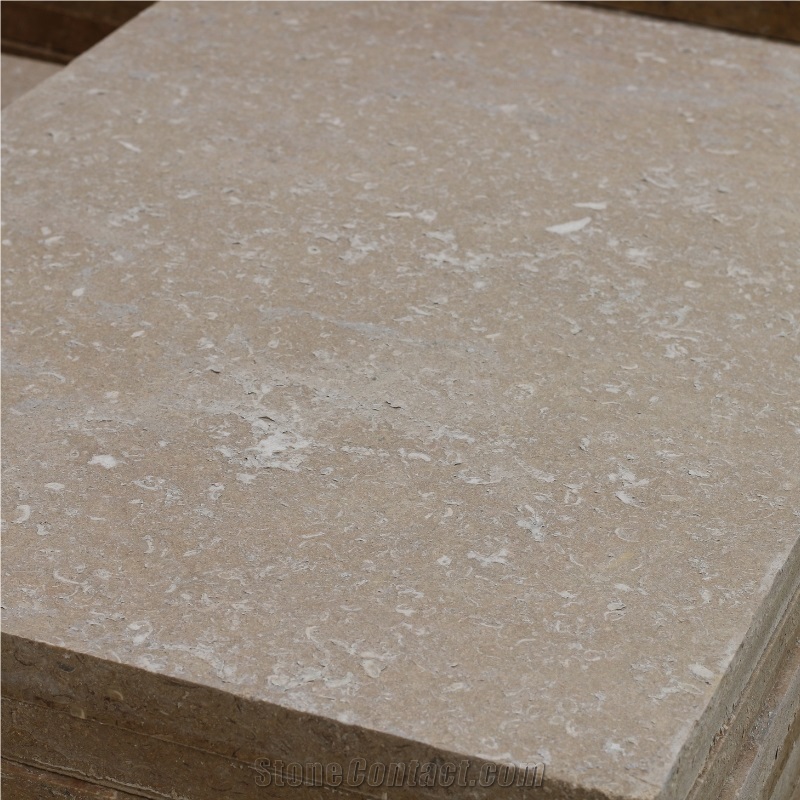 Sinai Pearl Limestone Flamed Tiles