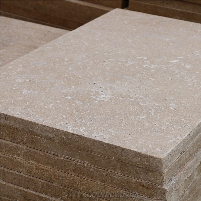 Sinai Pearl Limestone Flamed Tiles
