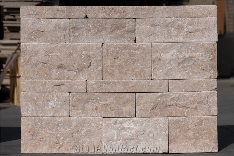Sinai Pearl Split Face Limestone Split Wall Stone