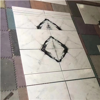 China Panda White Marble Polished 2Cm Tiles