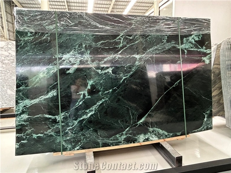 Italy Verde Alpi Polished 2Cm Green Marble Slabs