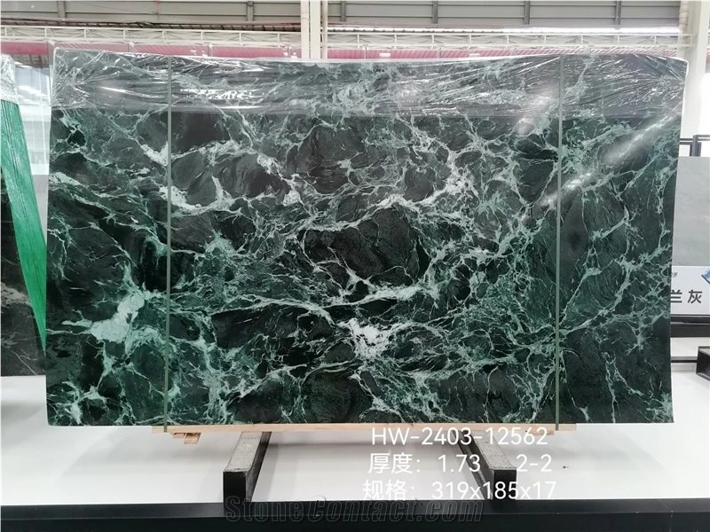 Italy Verde Alpi Polished 2Cm Green Marble Slabs
