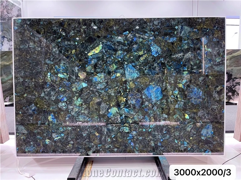 Madagascar Lemurian Blue Polished 2Cm Granite Slabs
