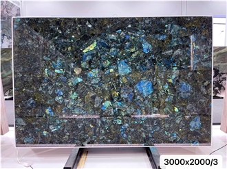 Madagascar Lemurian Blue Polished 2Cm Granite Slabs