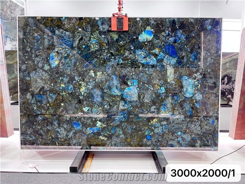 Madagascar Lemurian Blue Polished 2Cm Granite Slabs