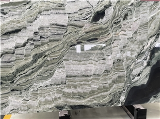 China Dedalus Green Marble Slab Tiles For Countertops