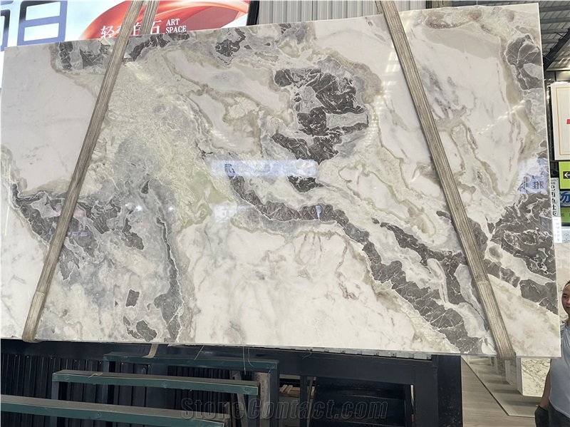 Dover Fendi White Marble Slabs 200*196, FOB Price:109 USD/M2