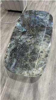 Madagascar Labradorite Blue Granite Tiles For Countertop