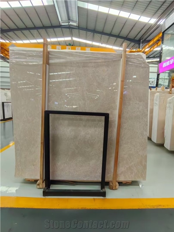 Nature Beige Marble Look Crema Uno Slab Tiles