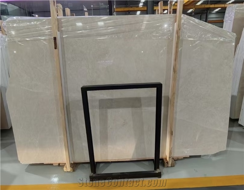 Nature Beige Marble Look Crema Uno Slab Tiles