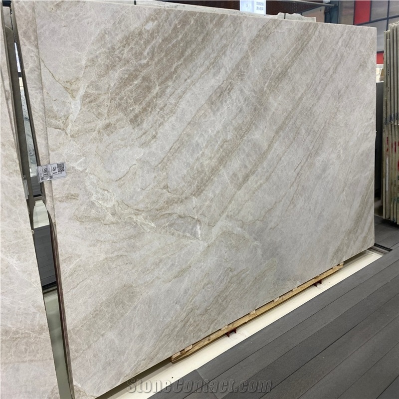 Taj Mahal Beige Quartzite Slabs Wall Tiles