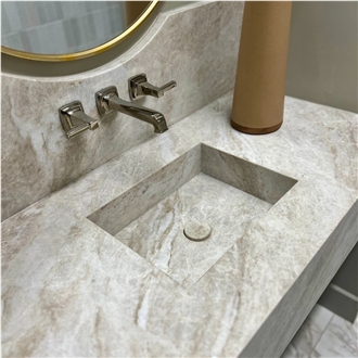 Taj Mahal Beige Quartzite Slabs Wall Tiles