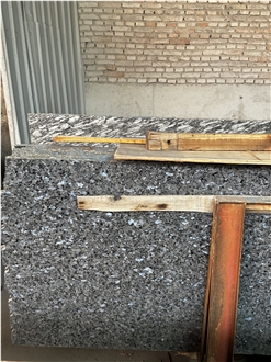 Leathered Polished Silver Pearl Granite Slabs