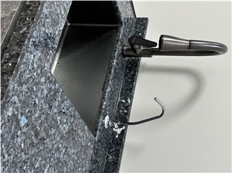 Leathered Polished Silver Pearl Granite Slabs