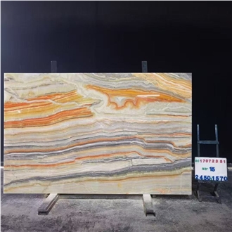 Natural Colorful Onyx Big Slab Tiles