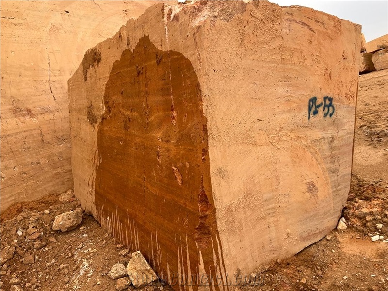 Persian Red  Classic Travertine Block