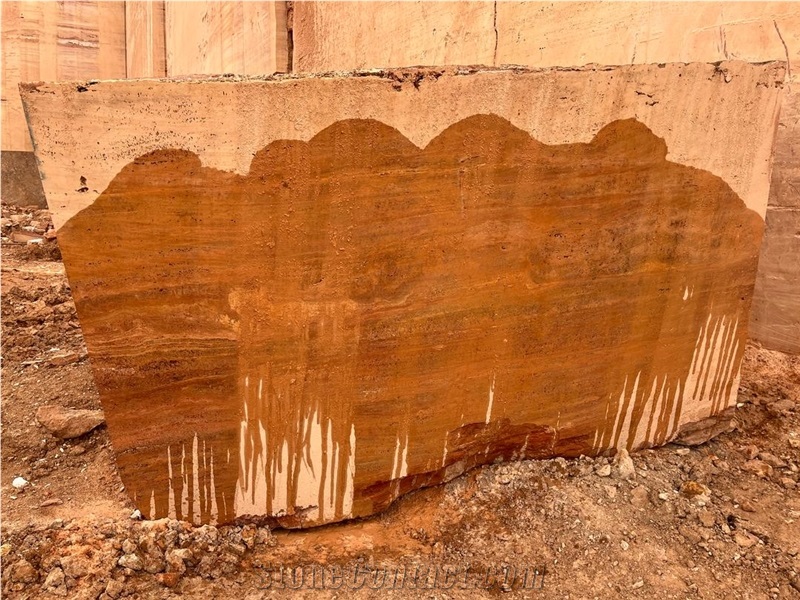 Persian Red  Classic Travertine Block