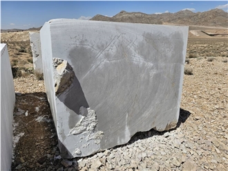 Persian River Silver Grey Marble Rough Blocks