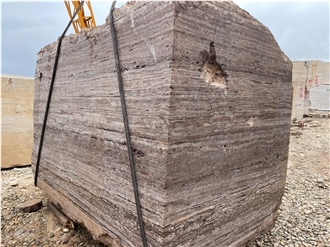 Persian Silver Titanium  Travertine Rough Blocks