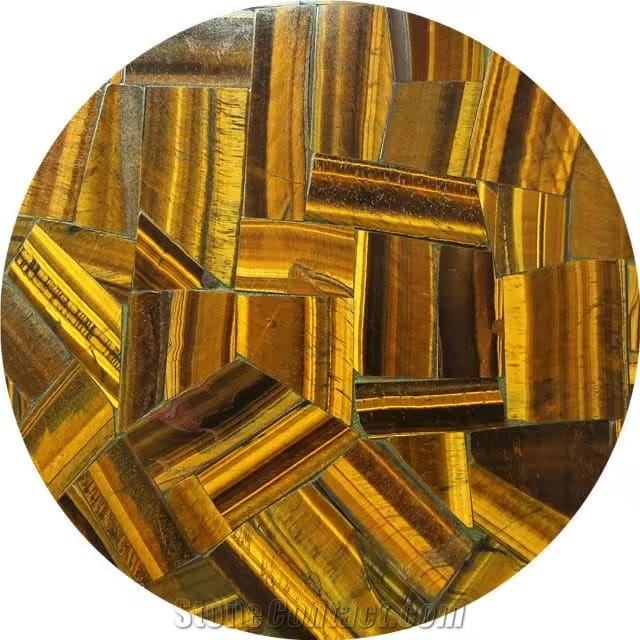Tiger Eye Semiprecious Stone Slabs