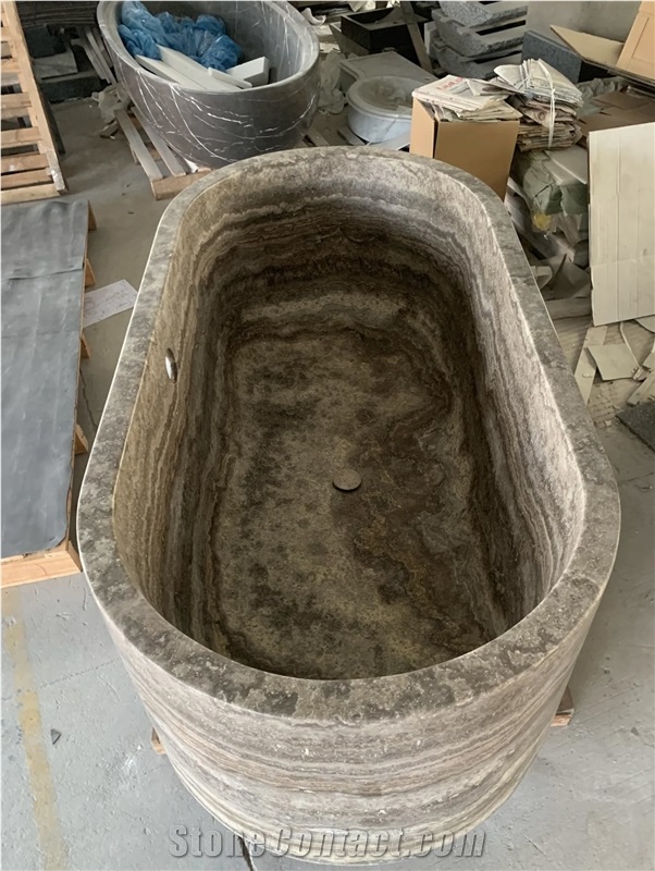 Customized Travertine And Marble Freestanding Bathtubs