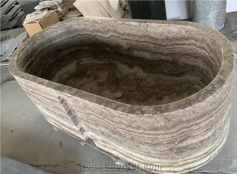 Customized Travertine And Marble Freestanding Bathtubs
