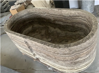 Customized Travertine And Marble Freestanding Bathtubs