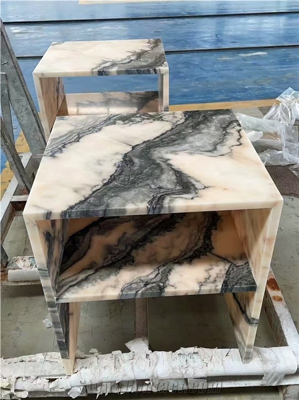 Pink Portugal Rosa Lagoa Venado Marble Slabs